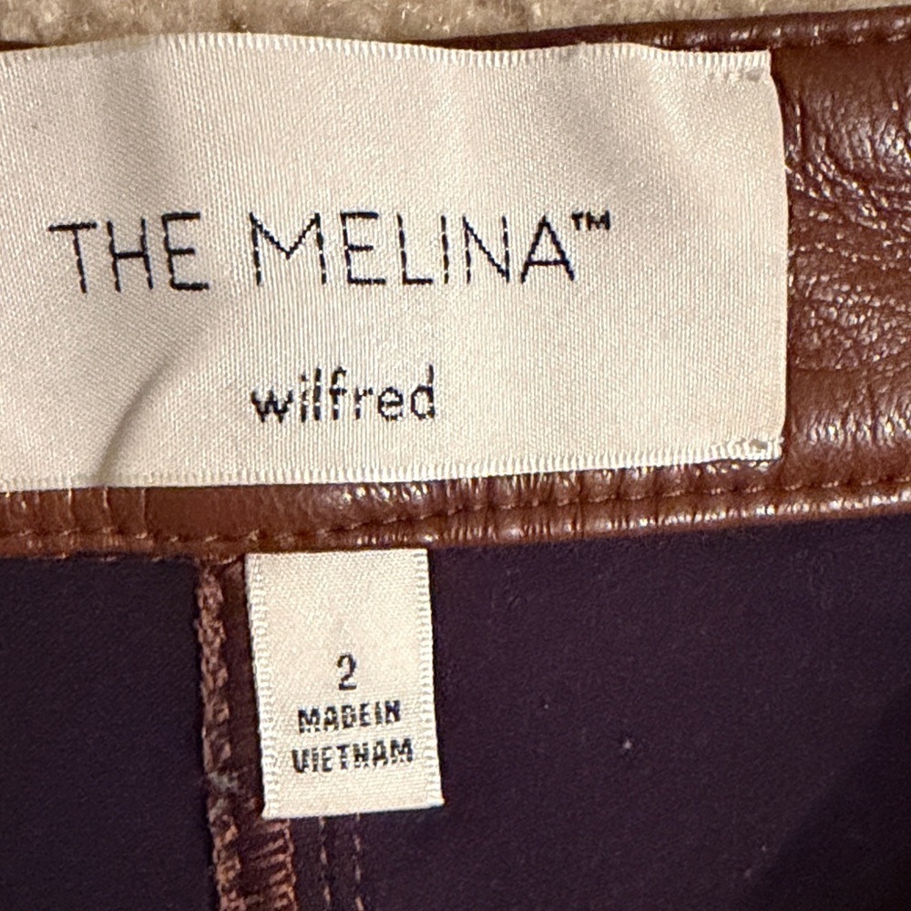 The Melina™ by Wilfred Faux Leather Pants – Size 2 - Picture 4 of 6